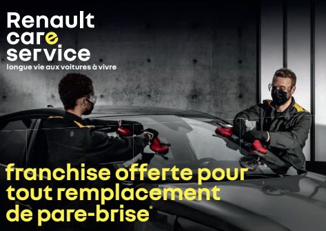 Franchise bris de glace offerte*